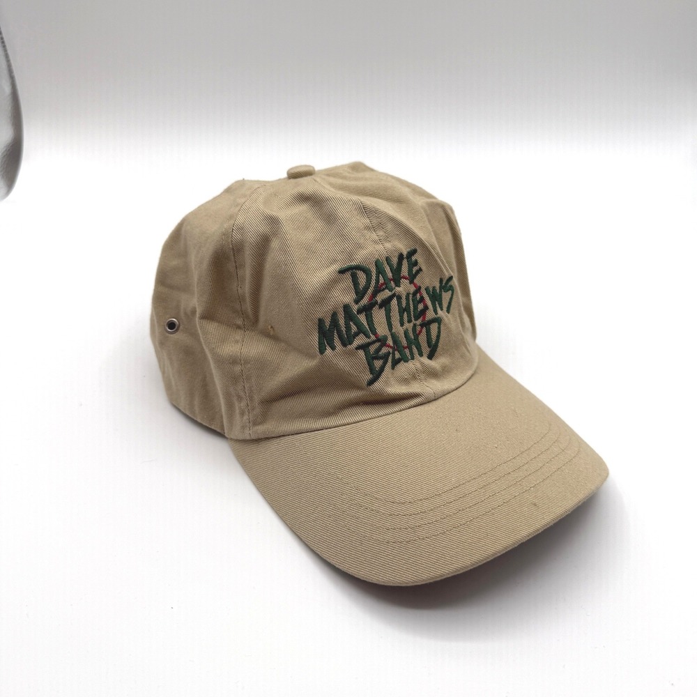 Dave Matthews Band Hat Men One Size Tan Embroidered Dad Cap Baseball Hat